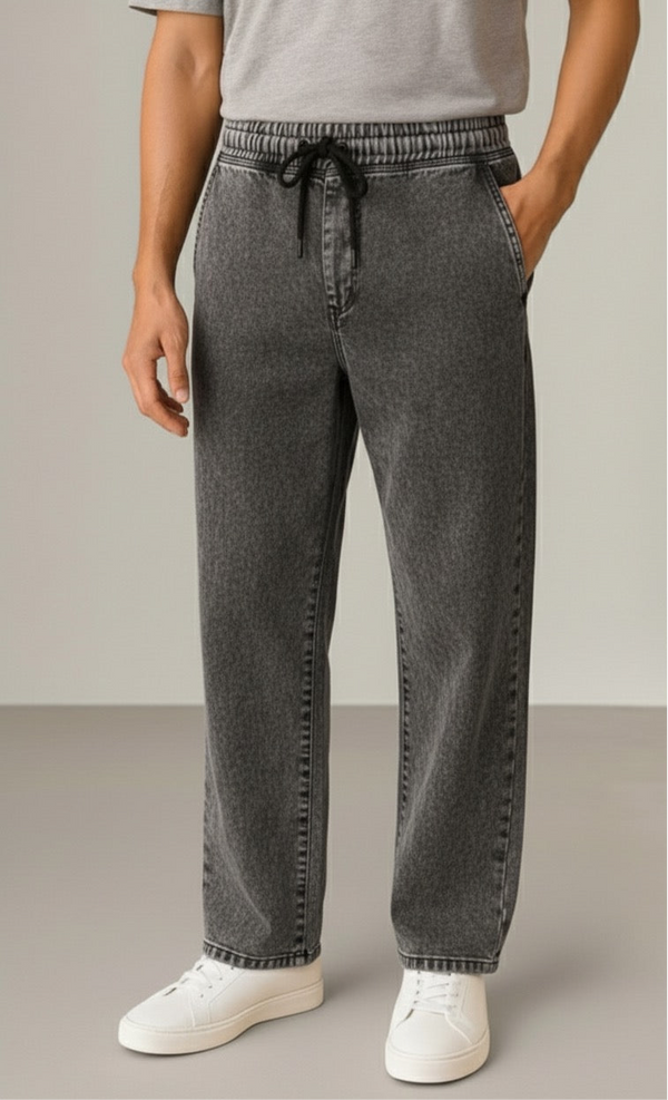 Charcoal Denim Joggers
