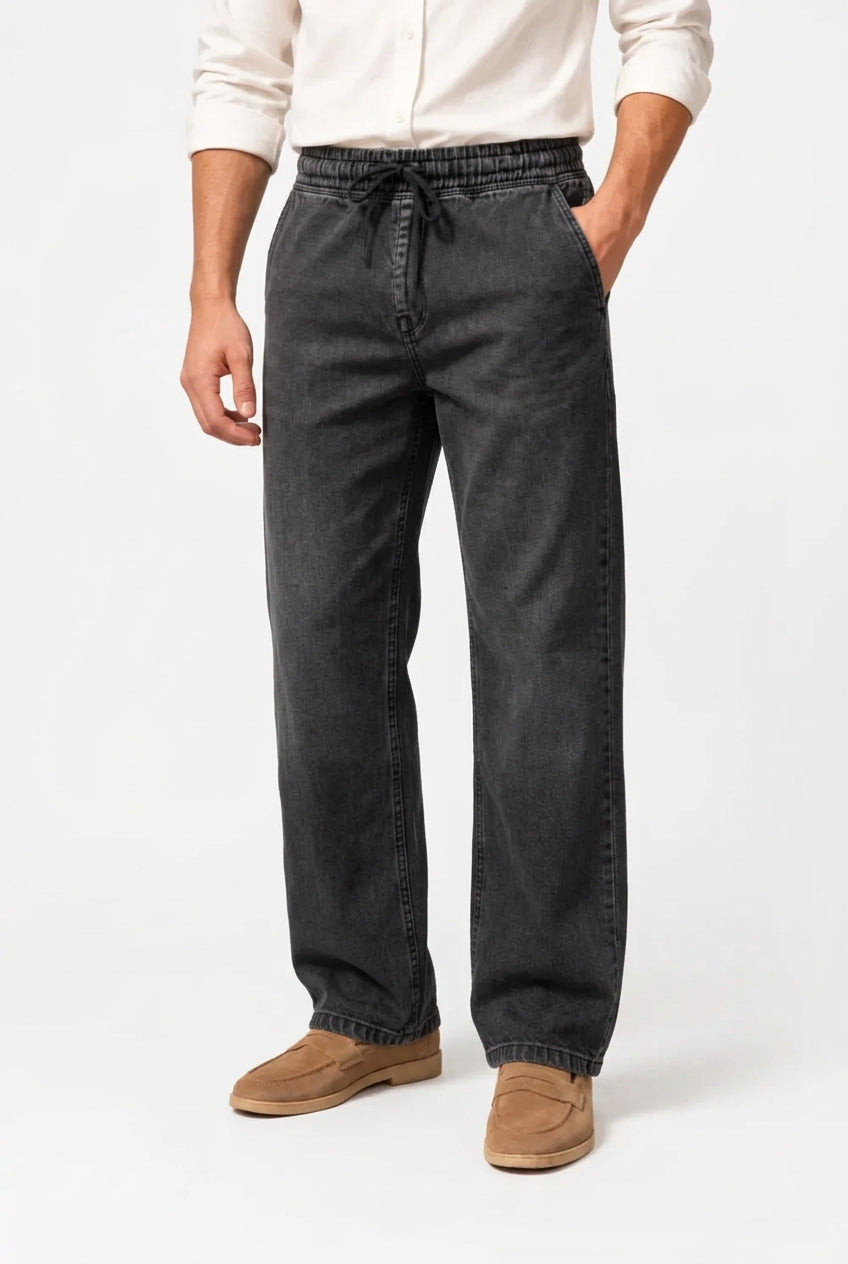Charcoal Denim Joggers