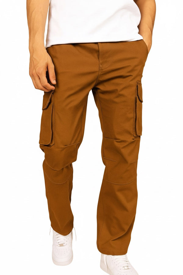 Rust Wood-Relaxed Fit Cargo
