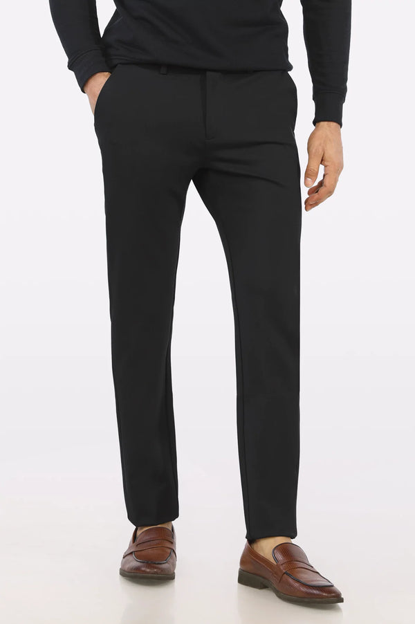 Jet Black Imported Cotton Chinos