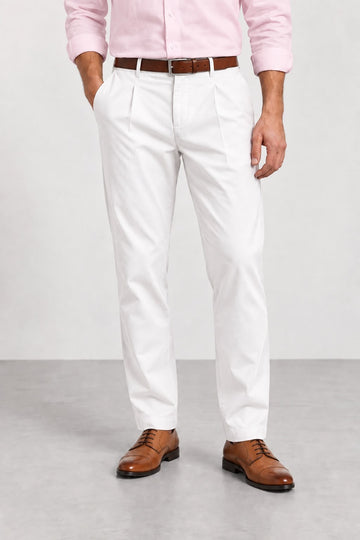 All-Day Comfort Pants – White
