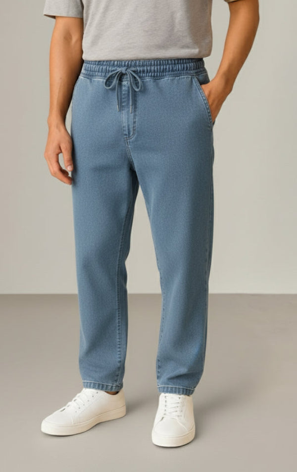 Light Blue Denim Joggers