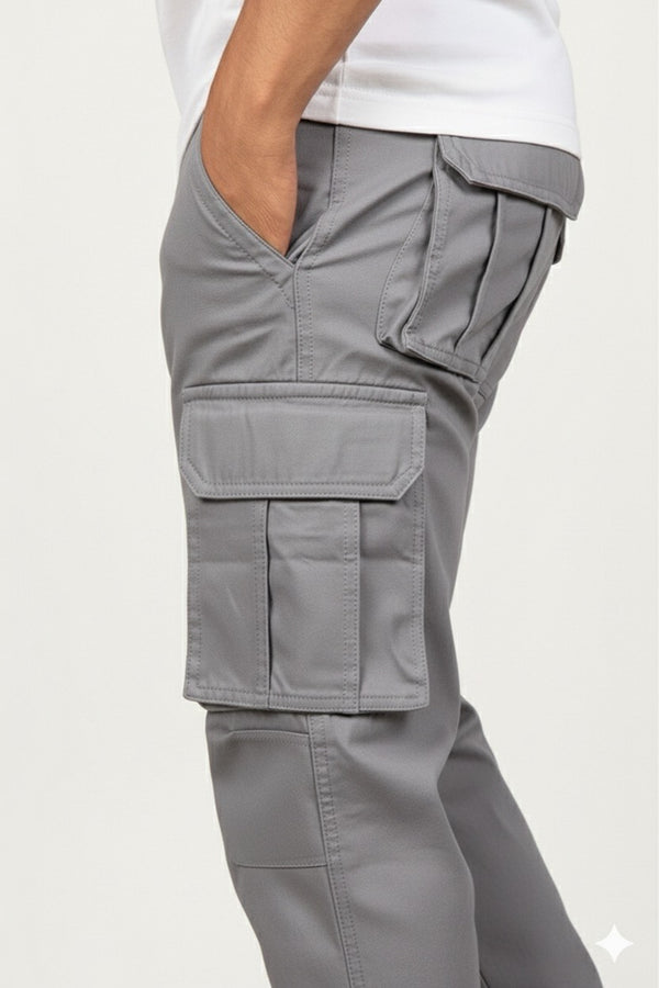 Gray-Relaxed Fit Cargo