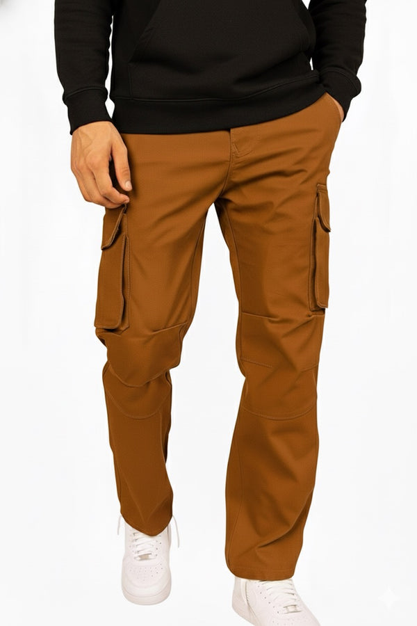 Rust Wood-Relaxed Fit Cargo