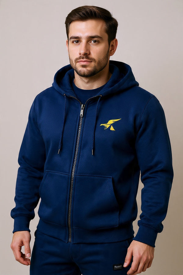 Premium Blue Zipper Hoodie