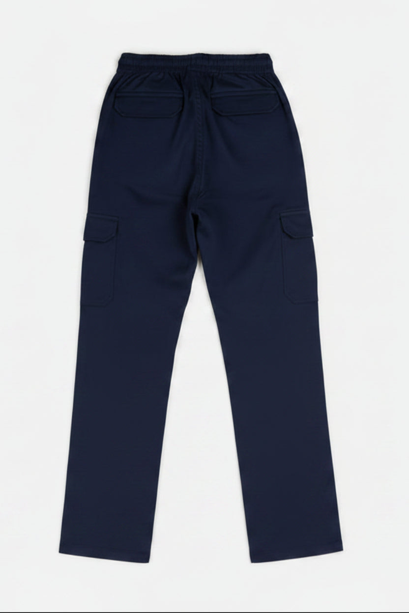6-Pockets Relaxed Fit Cargo-Navy