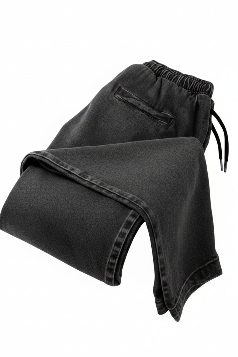 Charcoal Denim Joggers