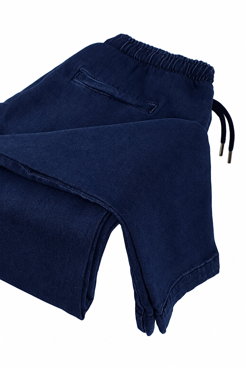 Navy Denim Joggers