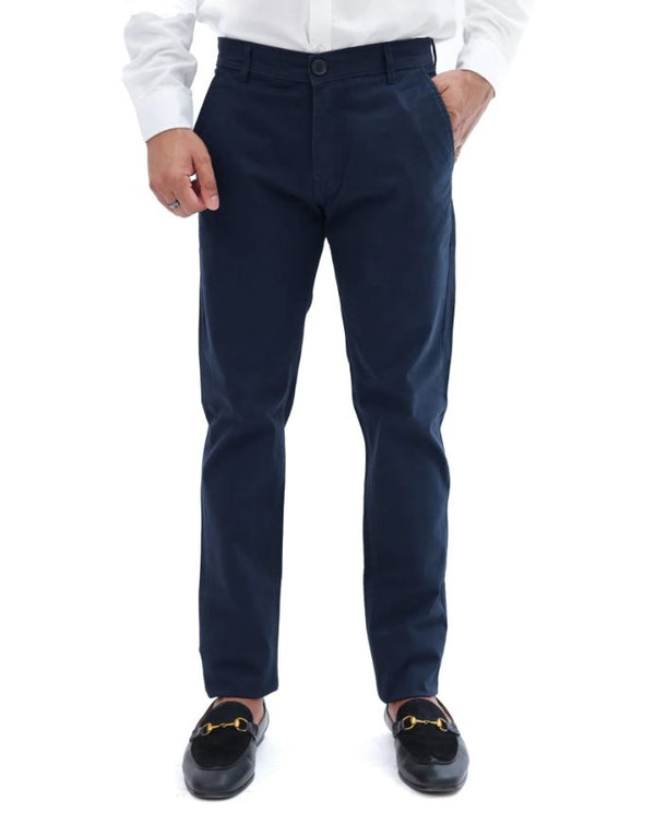 Navy Blue Cotton Pant