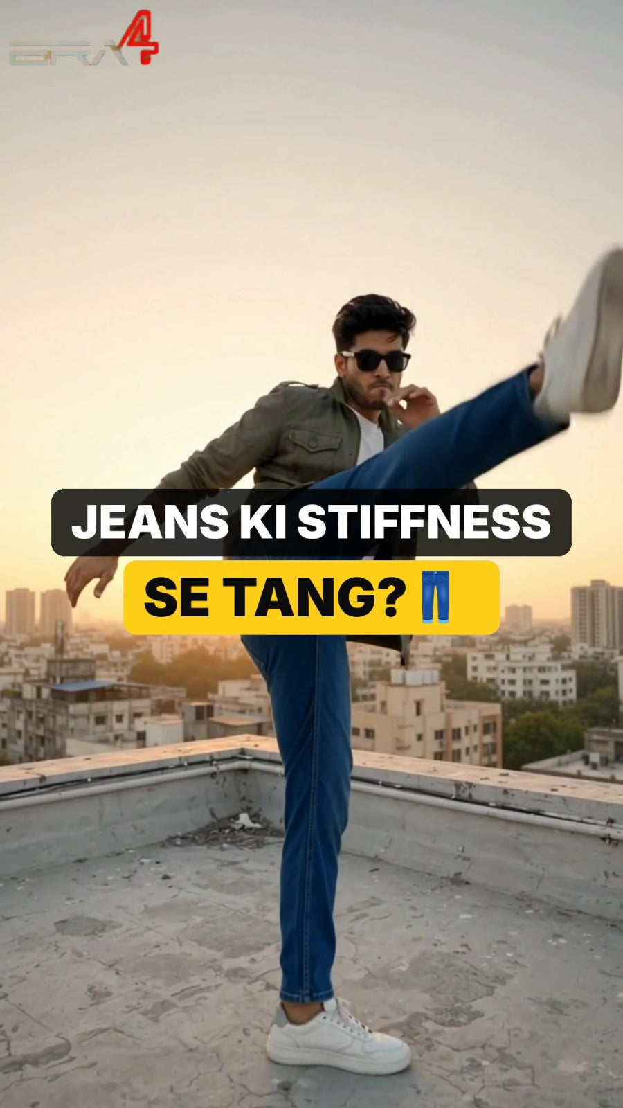 Navy Denim Joggers