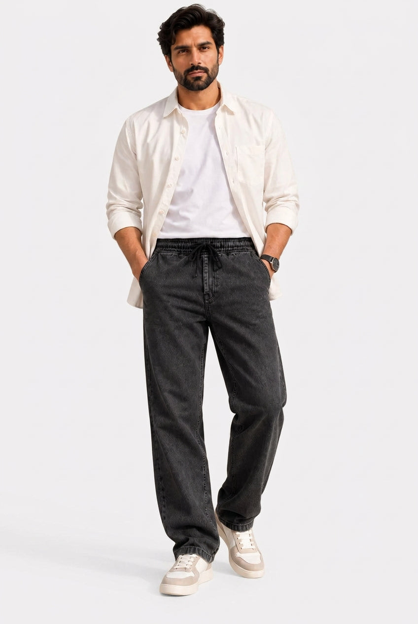 Charcoal Denim Joggers