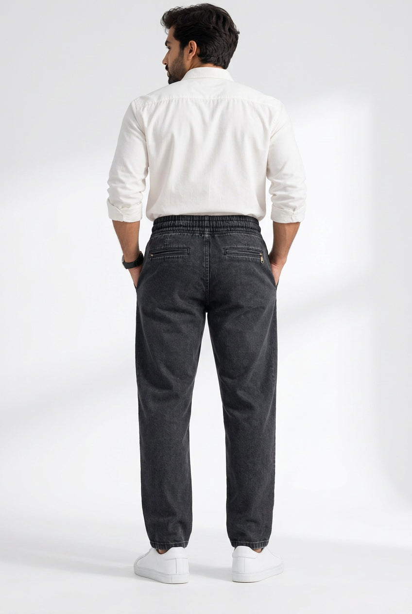 Charcoal Denim Joggers