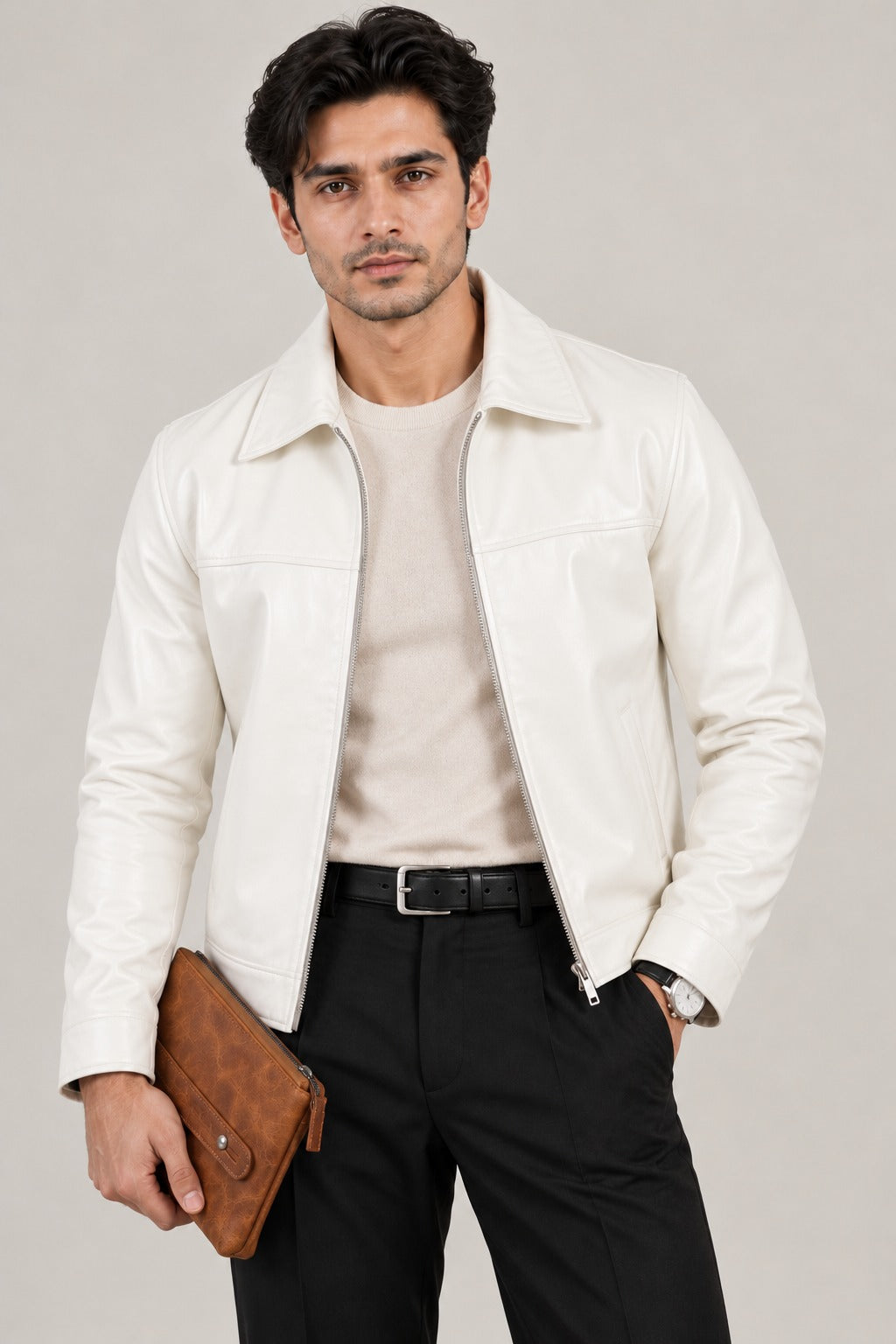 Snow Flex Leather Jacket