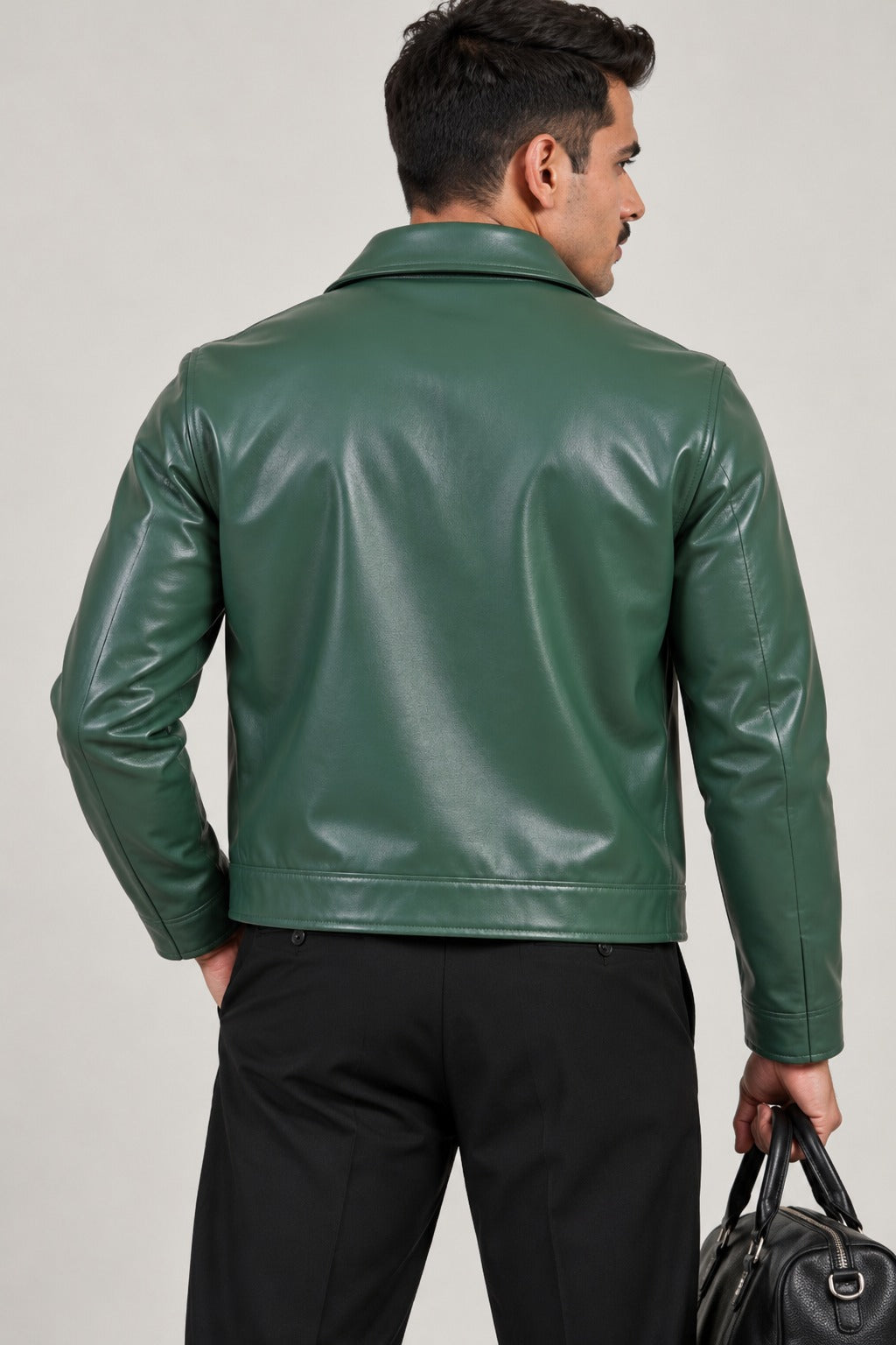 Olive Outlaw Leather Jacket