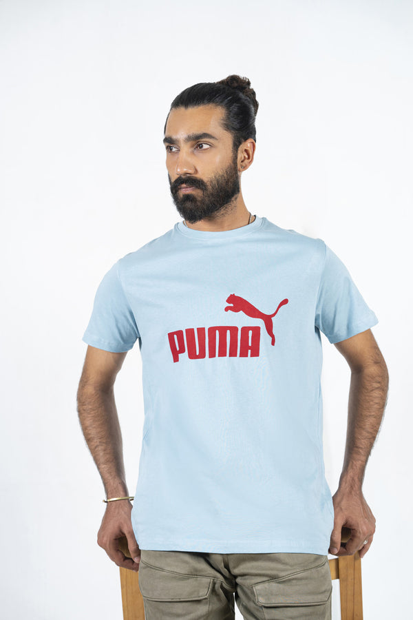 PMA Front Printed Logo Men T-Shirt Red