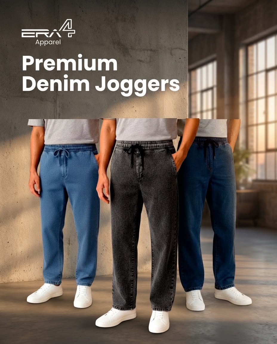 Light Blue Denim Joggers