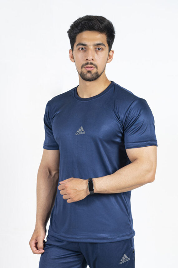 Adds Dri-Fit Imported T-Shirt Blue