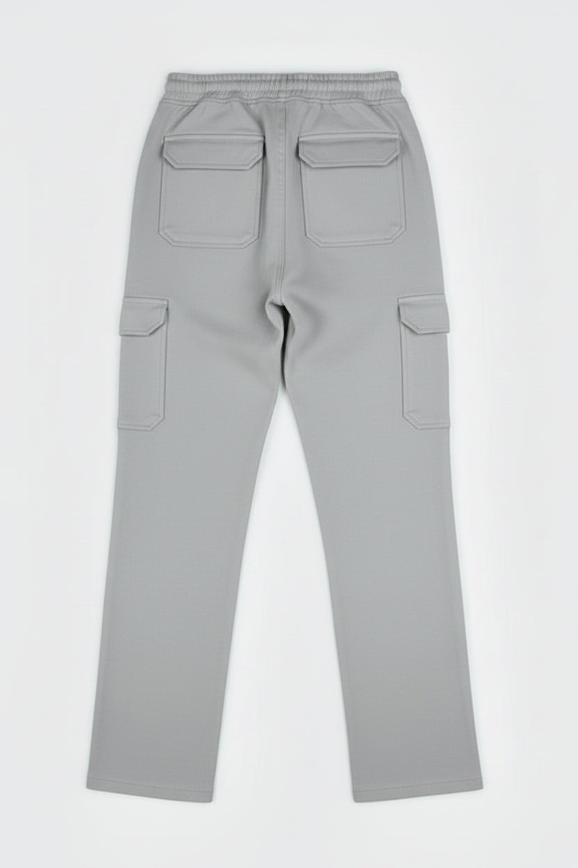 6-Pockets Relaxed Fit Cargo-Ash Gray