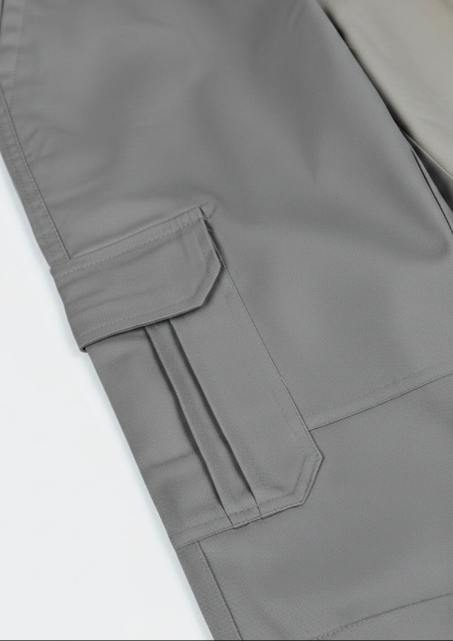 6-Pockets Relaxed Fit Cargo-Ash Gray