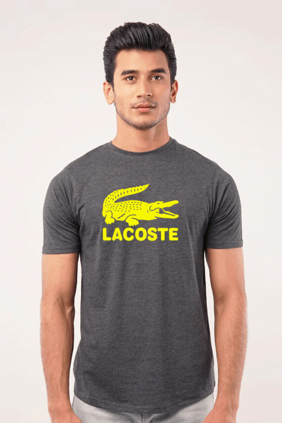 LACSTE Sports Shirt Grey Yellow