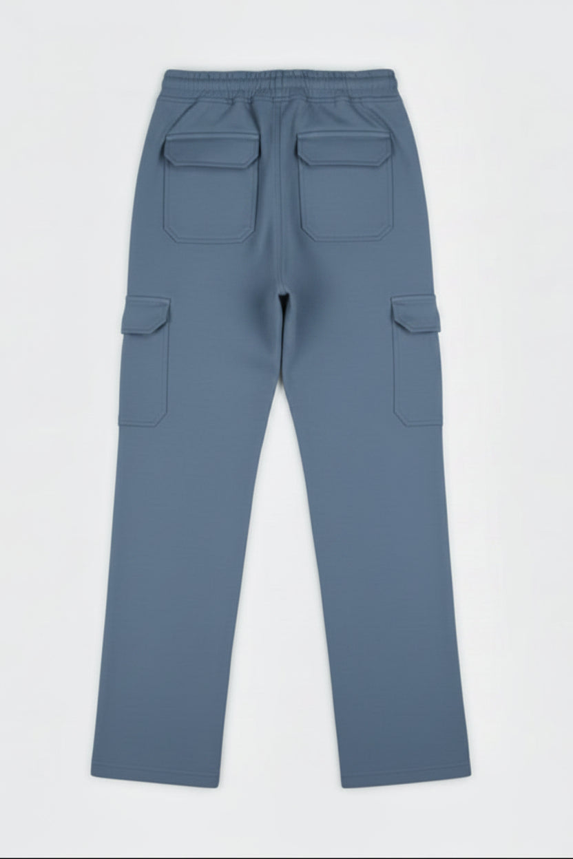 6-Pockets Relaxed Fit Cargo-Slate Gray