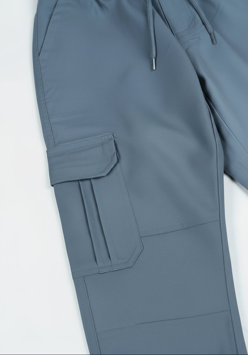 6-Pockets Relaxed Fit Cargo-Slate Gray