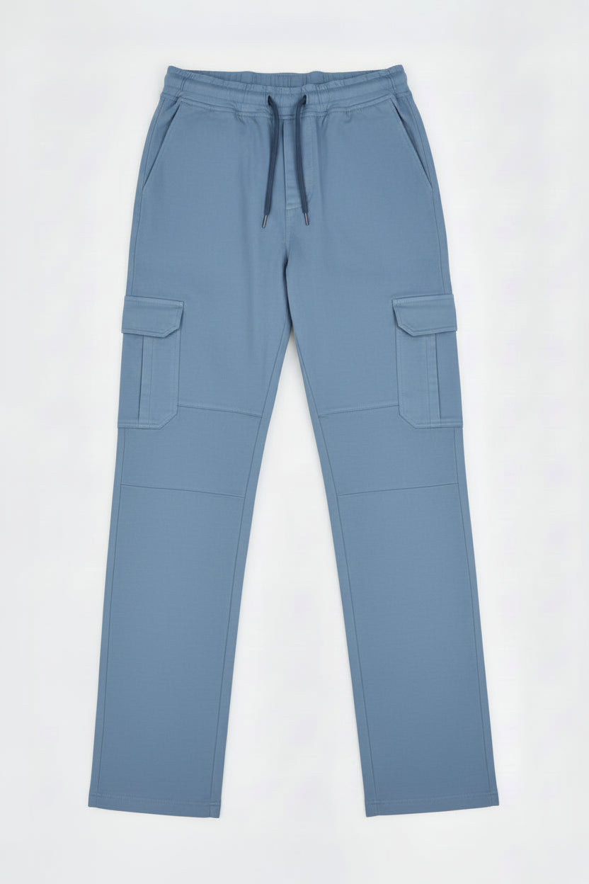 6-Pockets Relaxed Fit Cargo-Slate Gray