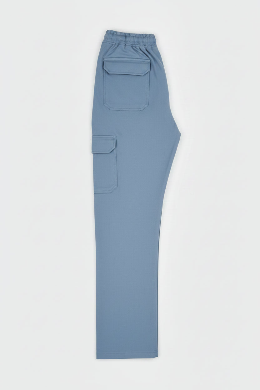 6-Pockets Relaxed Fit Cargo-Slate Gray
